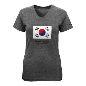 FIFA World Cup Qatar 2022 Youth size small unisex V-neck grey South Korea